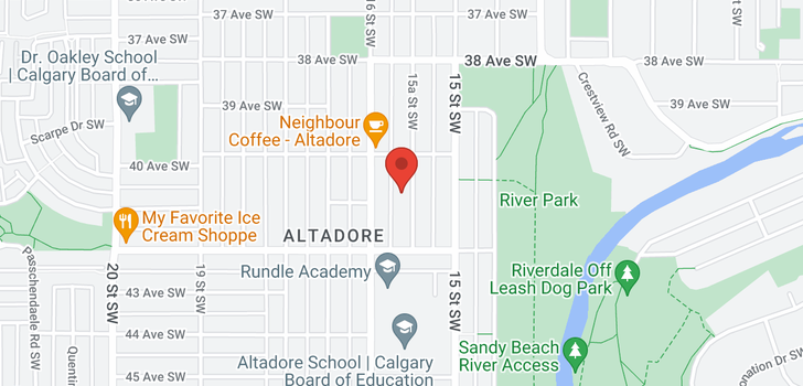 map of 4123 15A Street SW